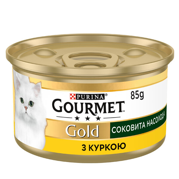 Gourmet GOLD Вологий корм  (курка) 85 г