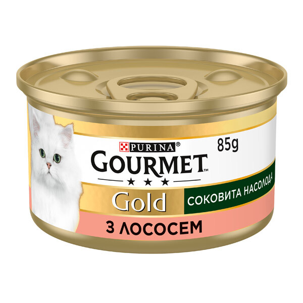 Gourmet GOLD Вологий корм (лосось) 85 г