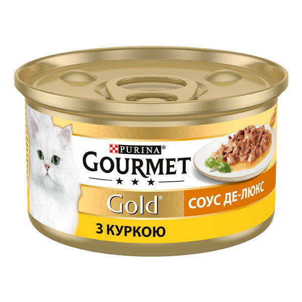 Gourmet GOLD Вологий корм (курка) 85 г