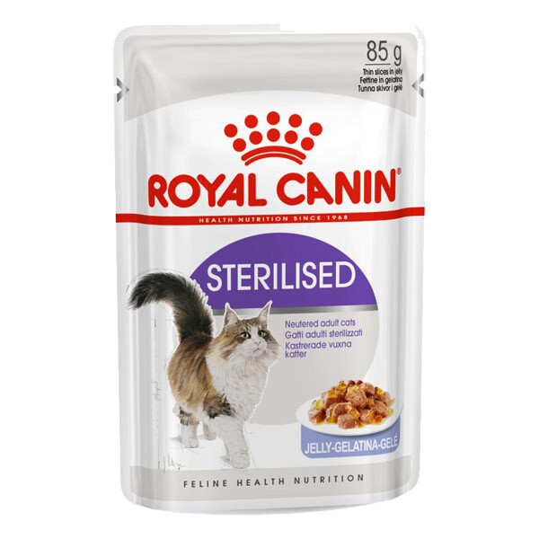 Вологий корм Royal Canin Sterilised jelly для стерилізованих котів 85 г