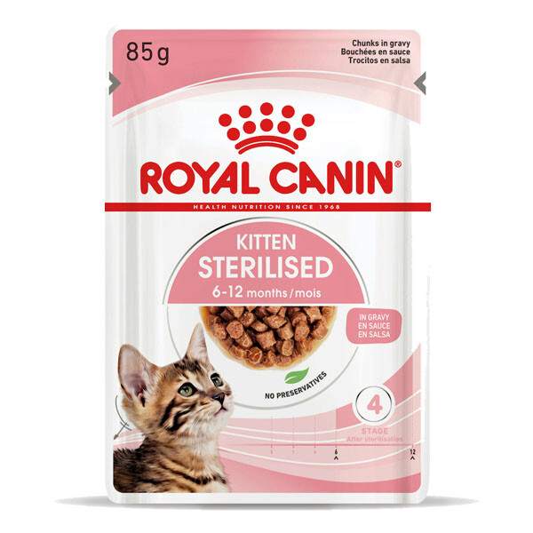 Вологий корм Royal Canin Kitten Sterilised для стерилізованих кошенят 85 г
