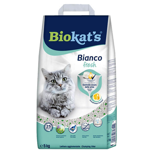 Biokat's Bianco бентонітовий наповнювач для котячого туалету 5 кг