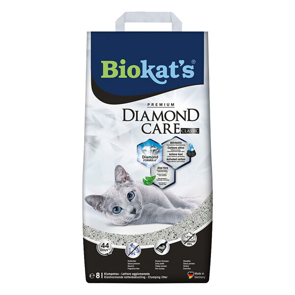 Biokats Diamond Classic бентонітовий наповнювач для котячого туалету 8 л