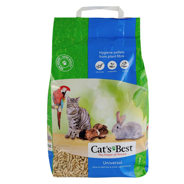 Наповнювач Cat's Best Universal для домашніх тварин (деревний) 4 кг