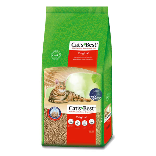 Наповнювач Cat's Best Original для котячого туалету (деревний) 17.2 кг