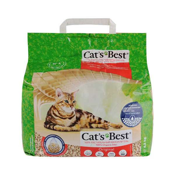 Наповнювач Cat's Best Original для котячого туалету (деревний) 5.2 кг