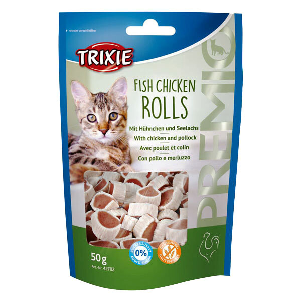 Trixie Premio Rolls роли для котів з рибою і куркою 50 г