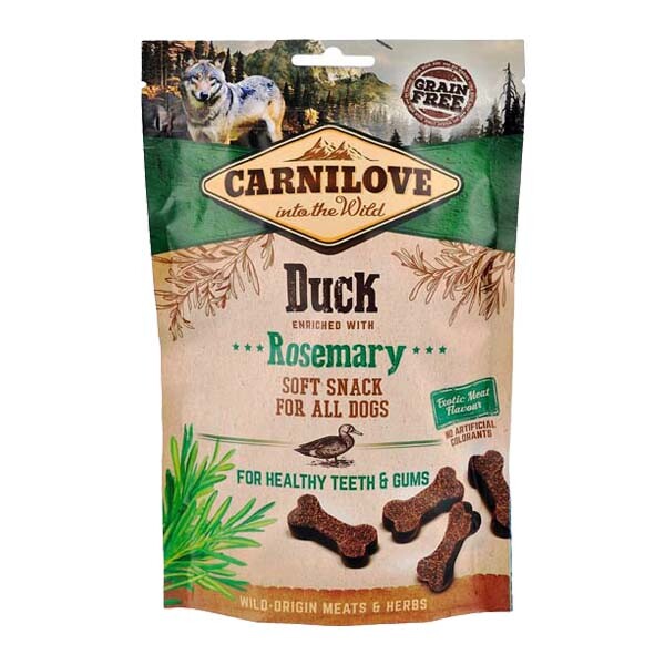 Carnilove Snack ласощі для собак з качкою і розмарином 200 г