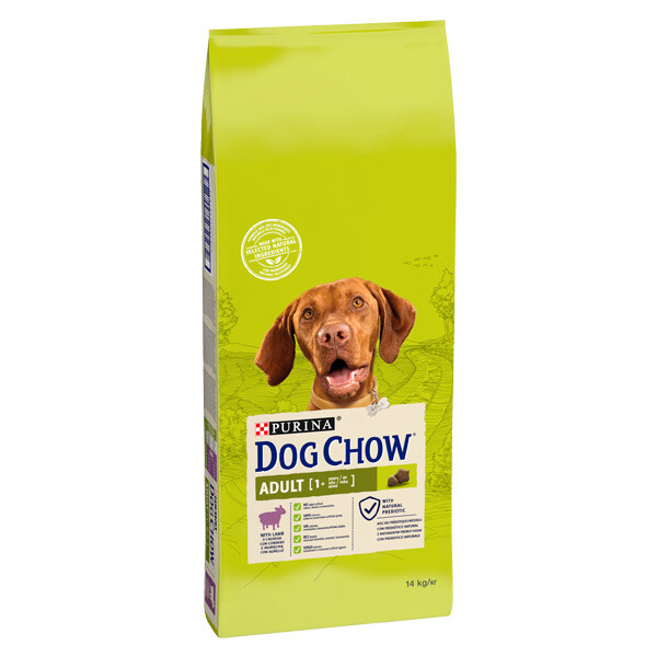 Dog Chow Adult Сухий корм для дорослих собак (ягня) 14 кг