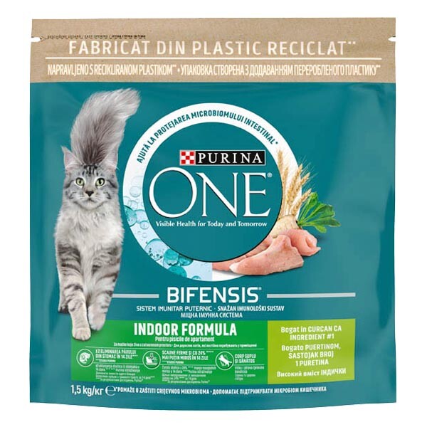 PURINA ONE INDOOR Сухий корм (індичка) 1.5 кг