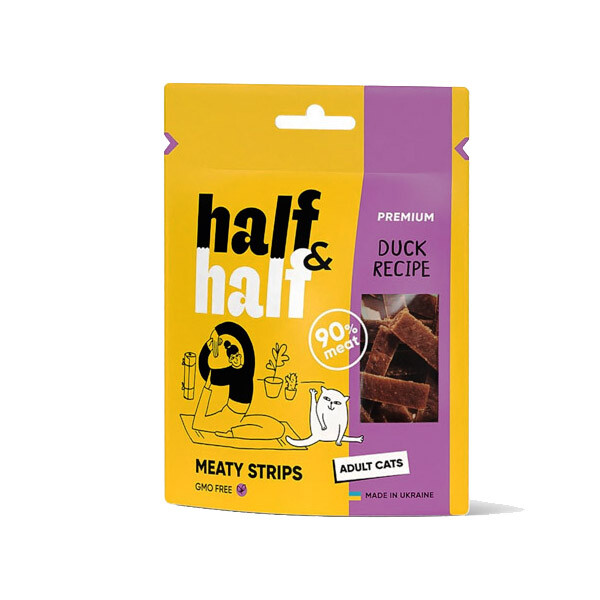 Half&Half ласощі для котів з качкою 50 г