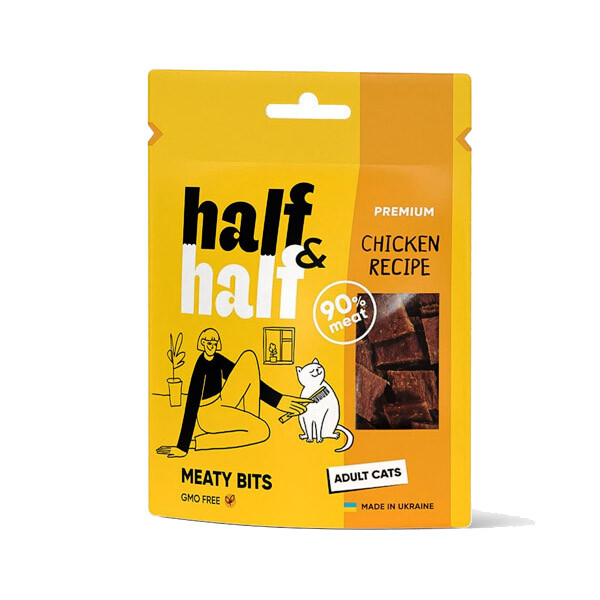 Half&Half ласощі для котів з куркою 50 г