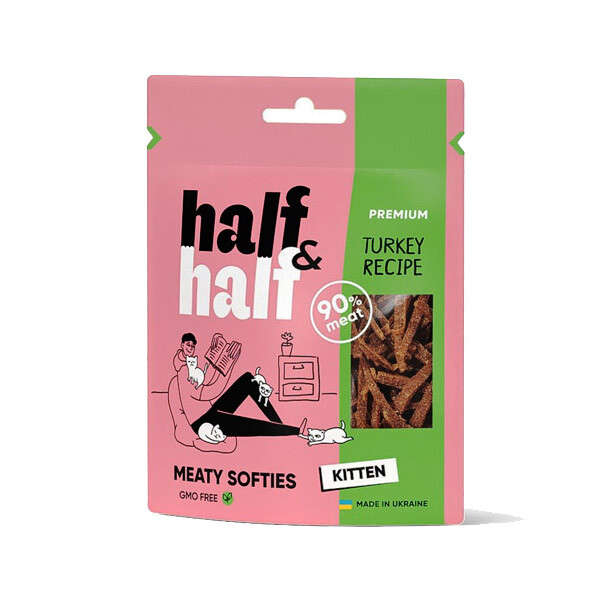 Half&Half ласощі для кошенят з індичкою 50 г