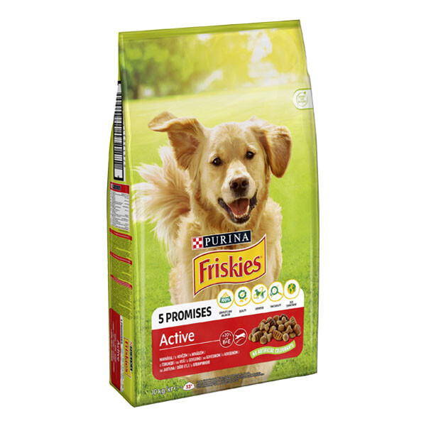 Friskies Active Сухий корм для активних собак (яловичина) 10 кг