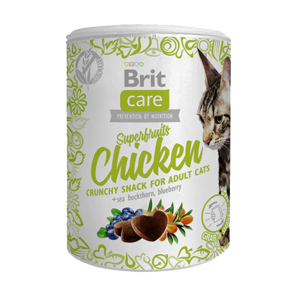 Brit Care Superfruits ласощі для котів з куркою 100 г