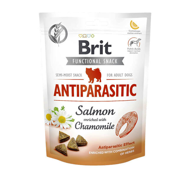 Brit Care Antiparasitic ласощі з антипаразитарним ефектом (лосось і ромашка) 150 г