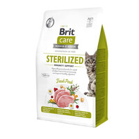 Brit Care GF Sterilized Immunity Support Сухий корм для стерилізованих та котів із чутливим травленням (свинина) 400 г